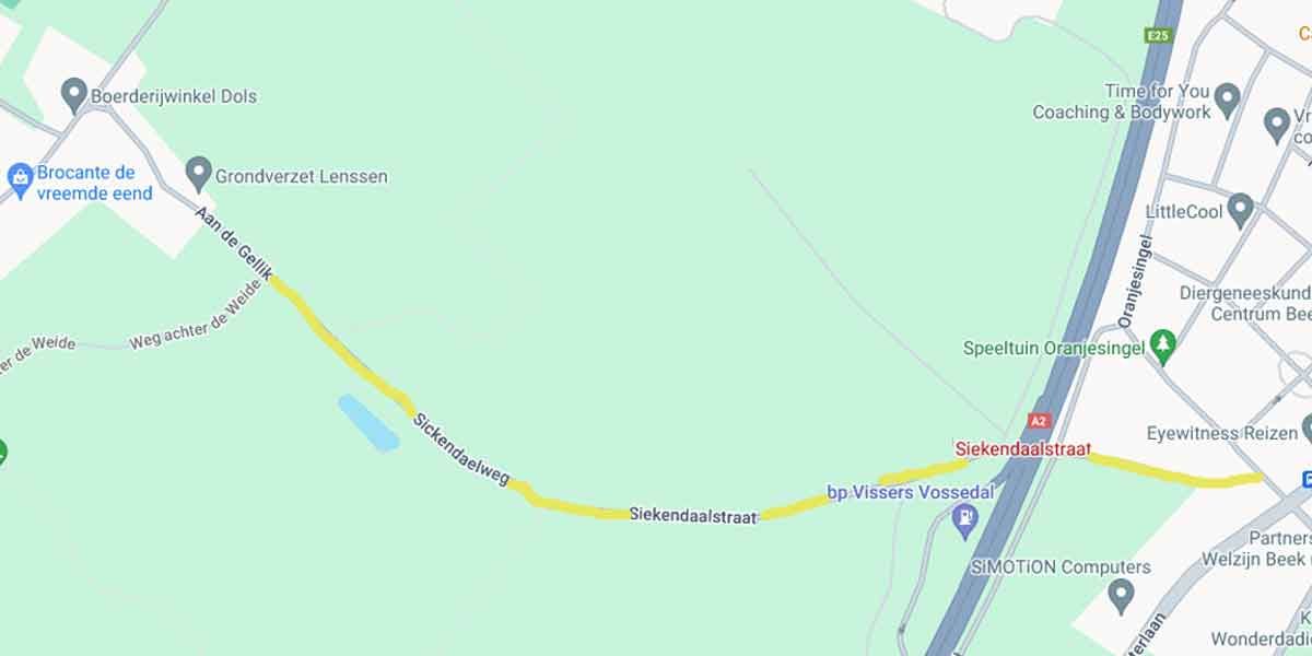 Siekendaalstraat Beek - Sickendaelweg Elsloo