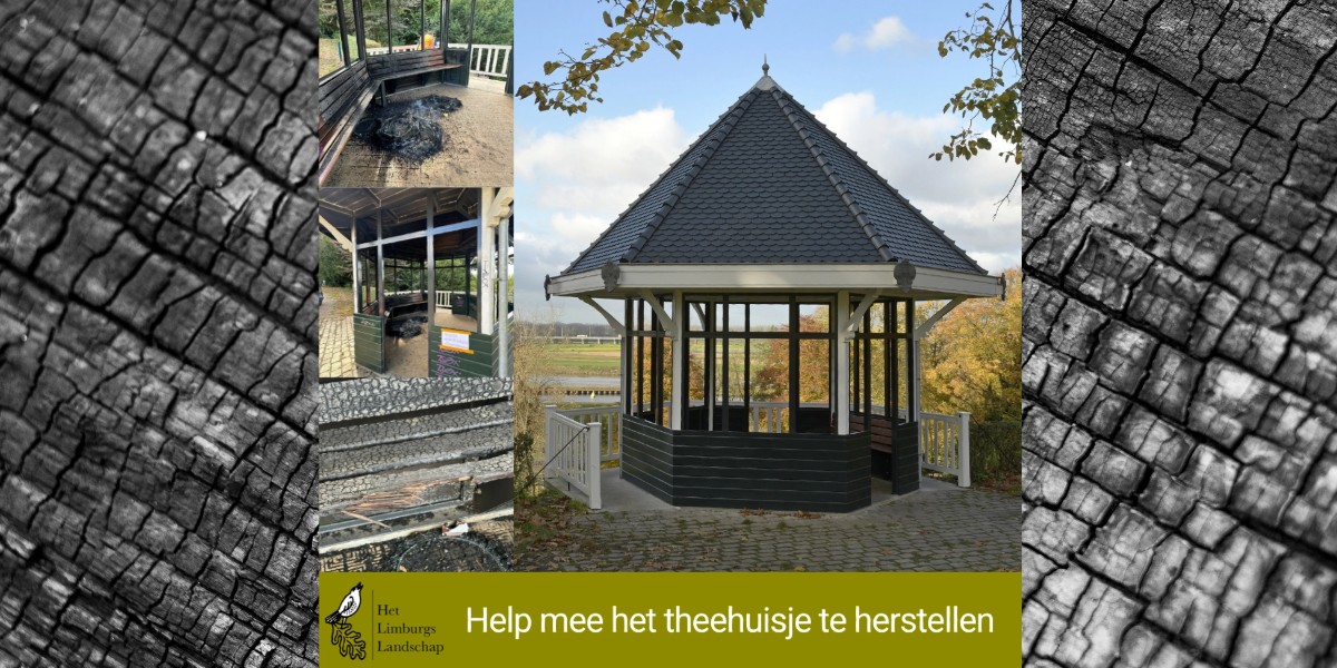 Crowdfunding voor beschadigd theehuisje in Kasteelpark Elsloo