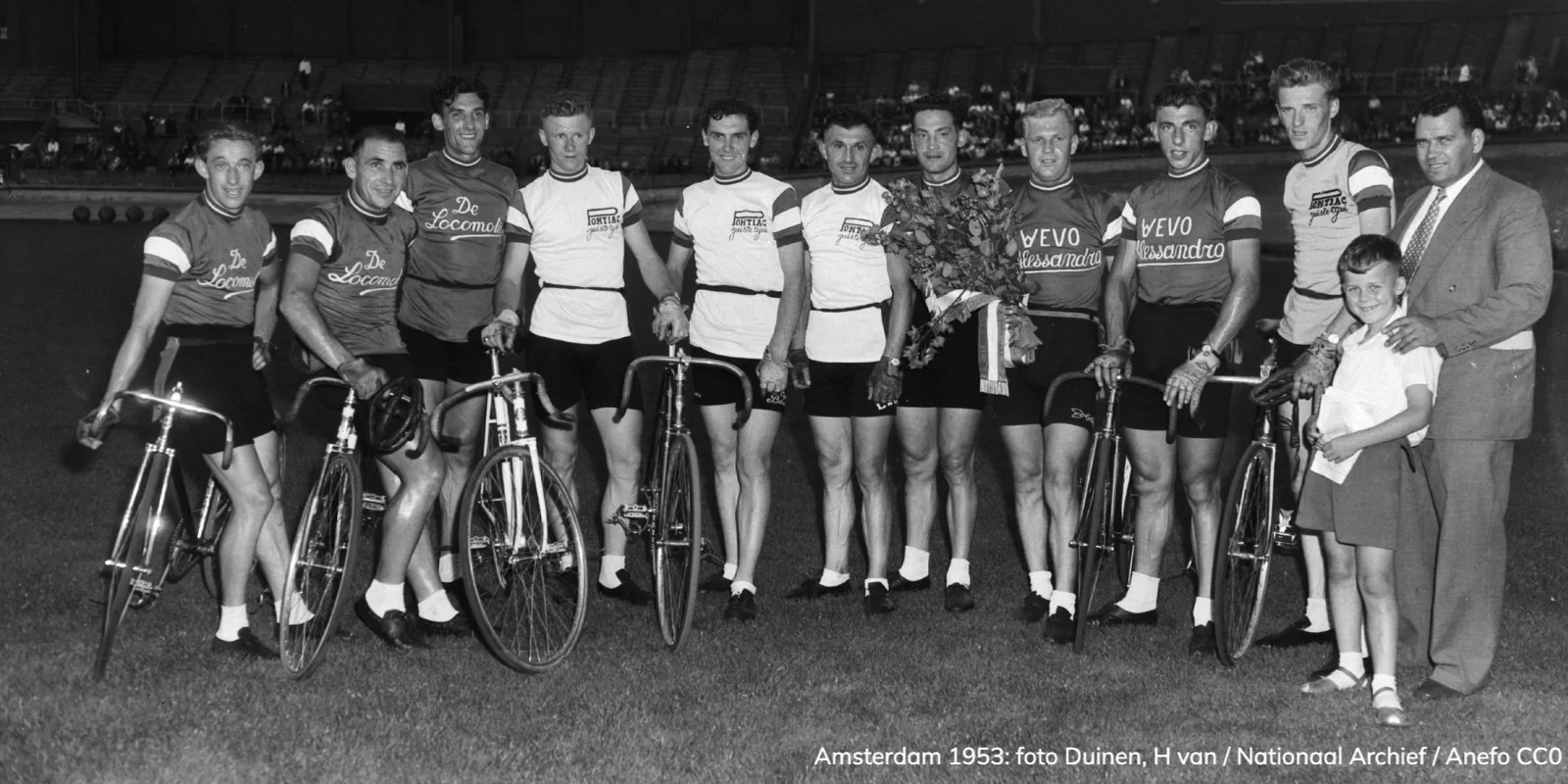 wielerhelden Henk Steevens 1953 02 VanDuinen NationaalArchief Anefo f5797516