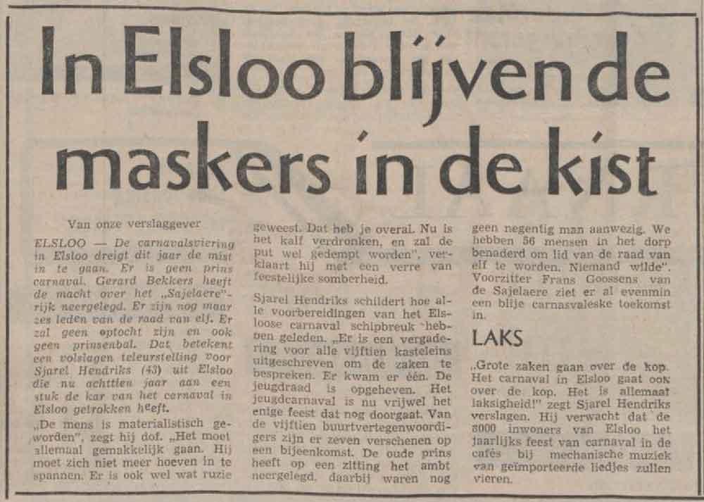 Elsloo carnaval 1976