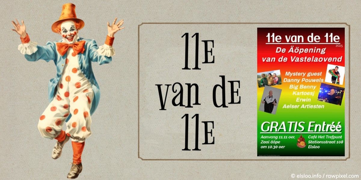 CV Senioren Aelse, opening Vastelaovend 11e van de 11e